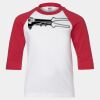 Youth Three Quarter Sleeve Baseball T-Shirt Thumbnail