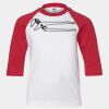 Youth Three Quarter Sleeve Baseball T-Shirt Thumbnail