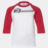 Youth Three Quarter Sleeve Baseball T-Shirt Thumbnail