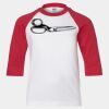 Youth Three Quarter Sleeve Baseball T-Shirt Thumbnail