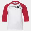 Youth Three Quarter Sleeve Baseball T-Shirt Thumbnail