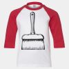 Youth Three Quarter Sleeve Baseball T-Shirt Thumbnail
