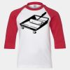 Youth Three Quarter Sleeve Baseball T-Shirt Thumbnail