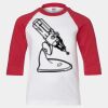 Youth Three Quarter Sleeve Baseball T-Shirt Thumbnail