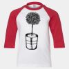 Youth Three Quarter Sleeve Baseball T-Shirt Thumbnail