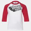 Youth Three Quarter Sleeve Baseball T-Shirt Thumbnail