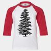 Youth Three Quarter Sleeve Baseball T-Shirt Thumbnail
