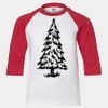 Youth Three Quarter Sleeve Baseball T-Shirt Thumbnail