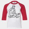 Youth Three Quarter Sleeve Baseball T-Shirt Thumbnail