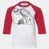 Youth Three Quarter Sleeve Baseball T-Shirt Thumbnail