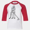 Youth Three Quarter Sleeve Baseball T-Shirt Thumbnail