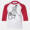 Youth Three Quarter Sleeve Baseball T-Shirt Thumbnail