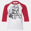 Youth Three Quarter Sleeve Baseball T-Shirt Thumbnail