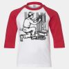 Youth Three Quarter Sleeve Baseball T-Shirt Thumbnail