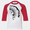 Youth Three Quarter Sleeve Baseball T-Shirt Thumbnail