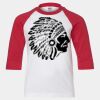 Youth Three Quarter Sleeve Baseball T-Shirt Thumbnail