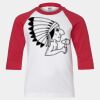 Youth Three Quarter Sleeve Baseball T-Shirt Thumbnail