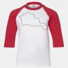 Youth Three Quarter Sleeve Baseball T-Shirt Thumbnail