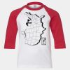 Youth Three Quarter Sleeve Baseball T-Shirt Thumbnail
