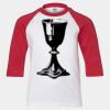 Youth Three Quarter Sleeve Baseball T-Shirt Thumbnail
