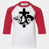 Youth Three Quarter Sleeve Baseball T-Shirt Thumbnail