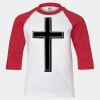 Youth Three Quarter Sleeve Baseball T-Shirt Thumbnail