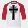 Youth Three Quarter Sleeve Baseball T-Shirt Thumbnail