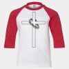 Youth Three Quarter Sleeve Baseball T-Shirt Thumbnail