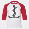 Youth Three Quarter Sleeve Baseball T-Shirt Thumbnail