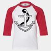 Youth Three Quarter Sleeve Baseball T-Shirt Thumbnail