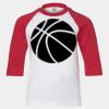 Youth Three Quarter Sleeve Baseball T-Shirt Thumbnail