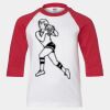 Youth Three Quarter Sleeve Baseball T-Shirt Thumbnail