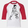 Youth Three Quarter Sleeve Baseball T-Shirt Thumbnail