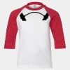 Youth Three Quarter Sleeve Baseball T-Shirt Thumbnail
