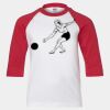 Youth Three Quarter Sleeve Baseball T-Shirt Thumbnail