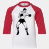 Youth Three Quarter Sleeve Baseball T-Shirt Thumbnail