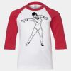 Youth Three Quarter Sleeve Baseball T-Shirt Thumbnail