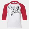 Youth Three Quarter Sleeve Baseball T-Shirt Thumbnail