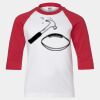 Youth Three Quarter Sleeve Baseball T-Shirt Thumbnail