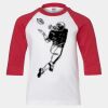 Youth Three Quarter Sleeve Baseball T-Shirt Thumbnail