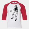 Youth Three Quarter Sleeve Baseball T-Shirt Thumbnail