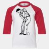 Youth Three Quarter Sleeve Baseball T-Shirt Thumbnail