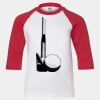 Youth Three Quarter Sleeve Baseball T-Shirt Thumbnail