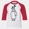 Youth Three Quarter Sleeve Baseball T-Shirt Thumbnail