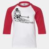 Youth Three Quarter Sleeve Baseball T-Shirt Thumbnail