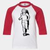 Youth Three Quarter Sleeve Baseball T-Shirt Thumbnail