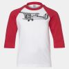 Youth Three Quarter Sleeve Baseball T-Shirt Thumbnail