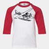 Youth Three Quarter Sleeve Baseball T-Shirt Thumbnail