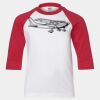 Youth Three Quarter Sleeve Baseball T-Shirt Thumbnail