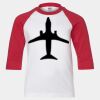Youth Three Quarter Sleeve Baseball T-Shirt Thumbnail